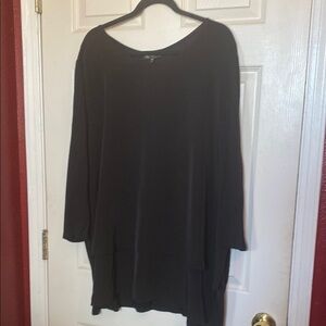 Women's Black Top DG 2 Easy Tank 3/4 sleeve